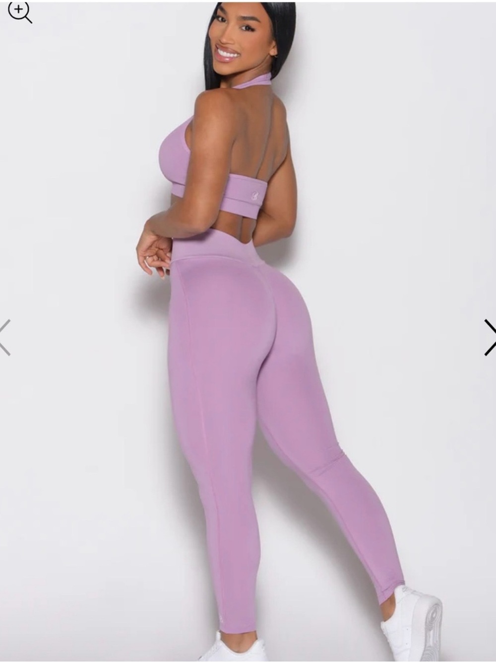 Bombshell Sportswear High-Waist Sculpting Leggings  and bra set - in Lavender